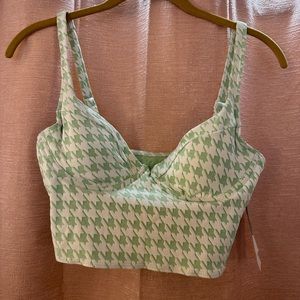 NWT- Roxy Women's Check It Underwire Tankini Top SZ-M